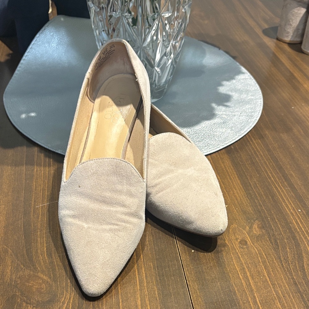 Franco Sarto Elegant Cream Women's Loafers 7.5